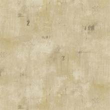Gold Unfinished Cement Wallpaper